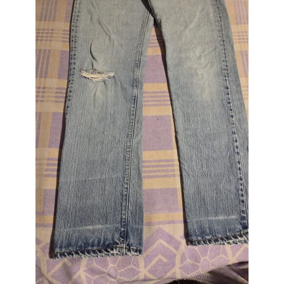 Vtg 70s Levis 505 0217 Single Stitch Red Tab Denim Jeans 29 x 31 Talon 42 80s - Picture 15 of 16